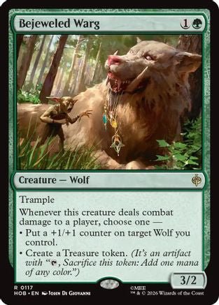 Bejeweled Warg (HOB-117) - The Hobbit - Card Brawlers