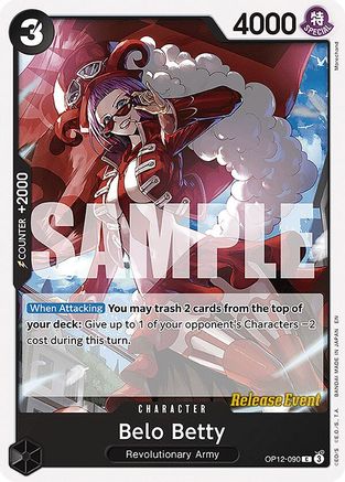 Belo Betty (OP12-090) - Legacy of the Master Release Event Cards - Card Brawlers