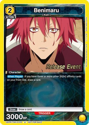 Benimaru (010) (UEPR/TSK-2-010) - UE20BT That Time I Got Reincarnated as a Slime Release Event Cards - Card Brawlers