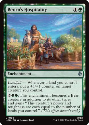 Beorn's Hospitality (HOB-120) - The Hobbit Foil - Card Brawlers