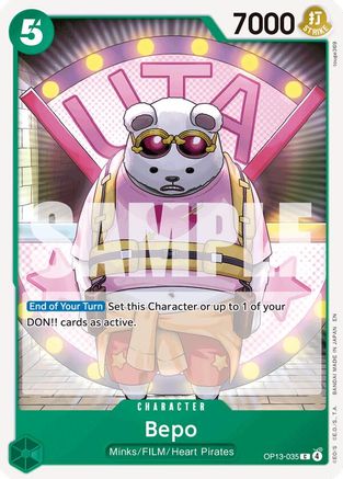 Bepo (OP13-035) - Carrying On His Will - Card Brawlers