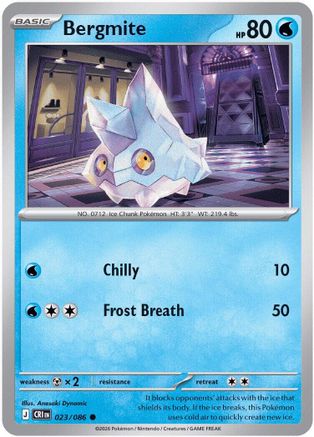 Bergmite (023/null) [ME04 Chaos Rising] - Card Brawlers