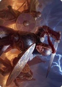 Beskir Shieldmate Art Card [Kaldheim Art Series] - Card Brawlers