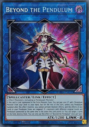 Beyond the Pendulum (Secret Rare) (LAVD-ENO35) - Legendary Arc-V Decks 1st Edition - Card Brawlers
