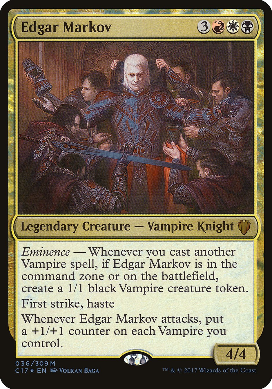 Edgar Markov (Oversized) [Commander 2017 Oversized] - Magic: The Gathering - Card Brawlers | Quebec | Canada |