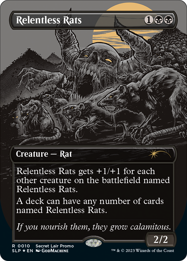 Relentless Rats (Borderless) [Secret Lair Showdown] - Magic: The Gathering - Card Brawlers | Quebec | Canada |