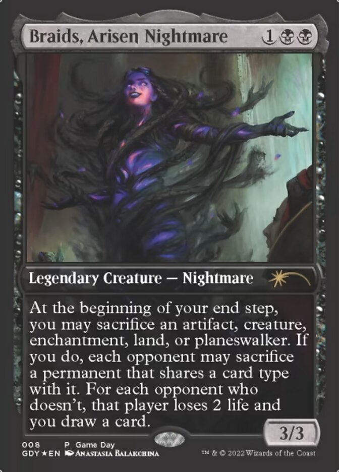 Braids, Arisen Nightmare [Game Day 2022] - Magic: The Gathering - Card Brawlers | Quebec | Canada |