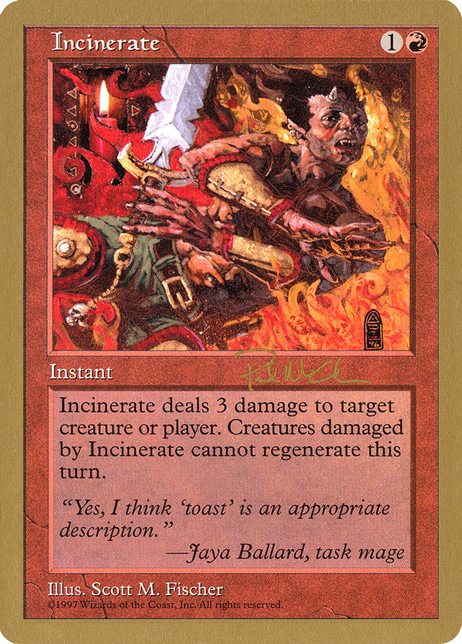 Incinerate (Paul McCabe) [World Championship Decks 1997] - Magic: The Gathering - Card Brawlers | Quebec | Canada |