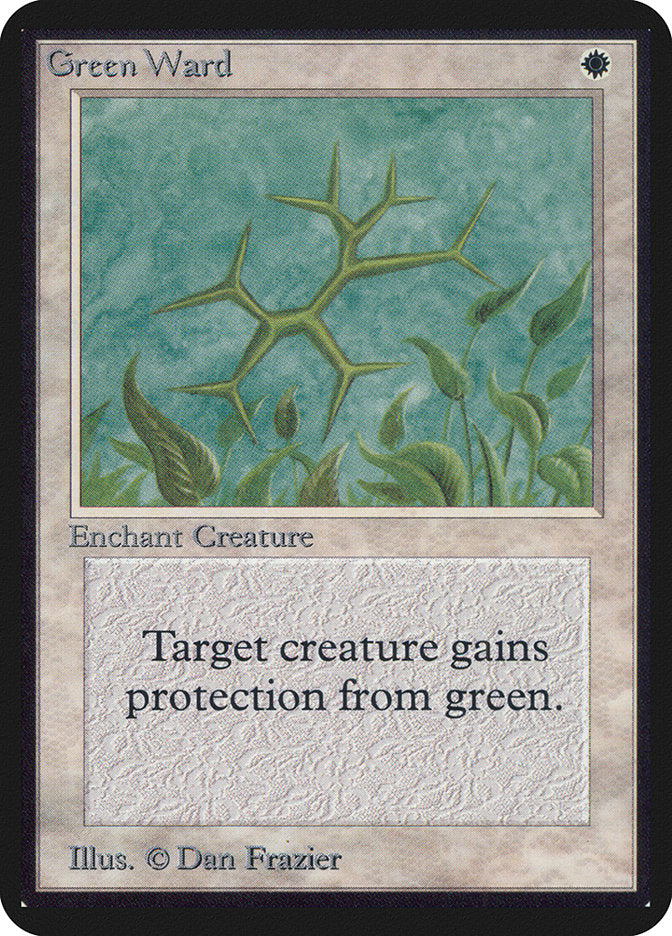 Green Ward [Alpha Edition] - Magic: The Gathering - Card Brawlers | Quebec | Canada |
