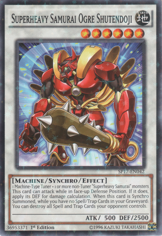 Superheavy Samurai Ogre Shutendoji [SP17-EN042] Starfoil Rare - Yu-Gi-Oh! - Card Brawlers | Quebec | Canada |