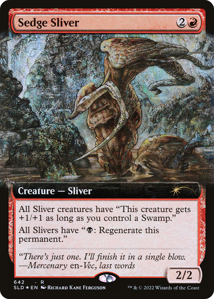 Sedge Sliver (Extended Art) [Secret Lair Drop Promos] - Magic: The Gathering - Card Brawlers | Quebec | Canada |