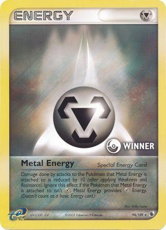 Metal Energy (94/109) (Jumbo Card) [EX: Ruby & Sapphire] - Pokémon - Card Brawlers | Quebec | Canada |