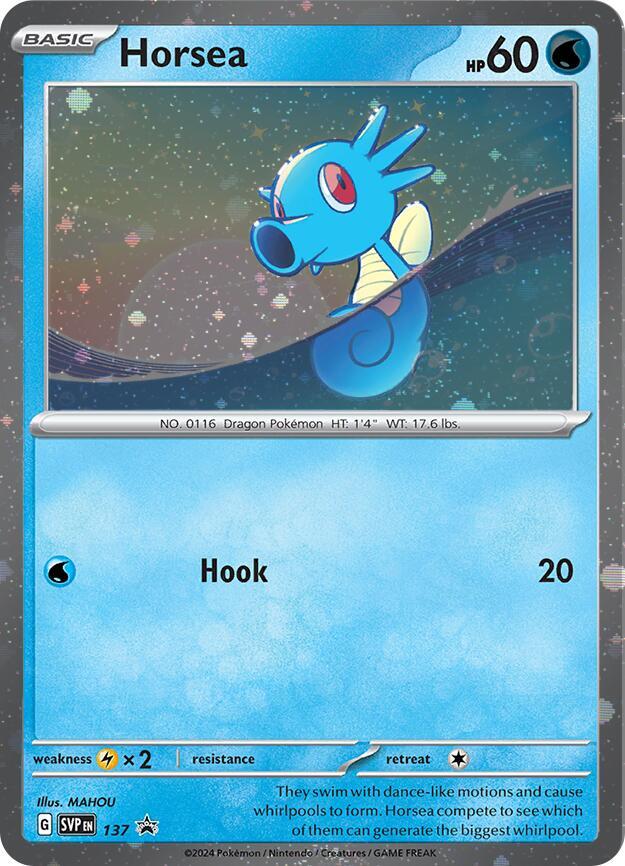 Horsea (SVP137) (Cosmo Holo) [Scarlet & Violet: Black Star Promos] - Pokémon - Card Brawlers | Quebec | Canada |