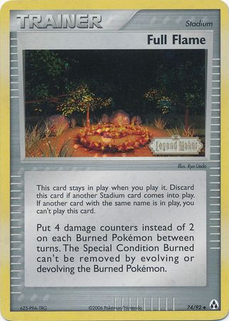 Full Flame (74/92) (Stamped) [EX: Legend Maker] - Pokémon - Card Brawlers | Quebec | Canada |