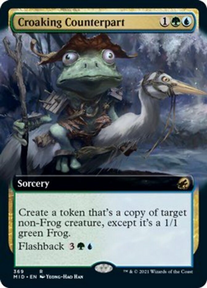 Croaking Counterpart (Extended Art) [Innistrad: Midnight Hunt] - Magic: The Gathering - Card Brawlers | Quebec | Canada |