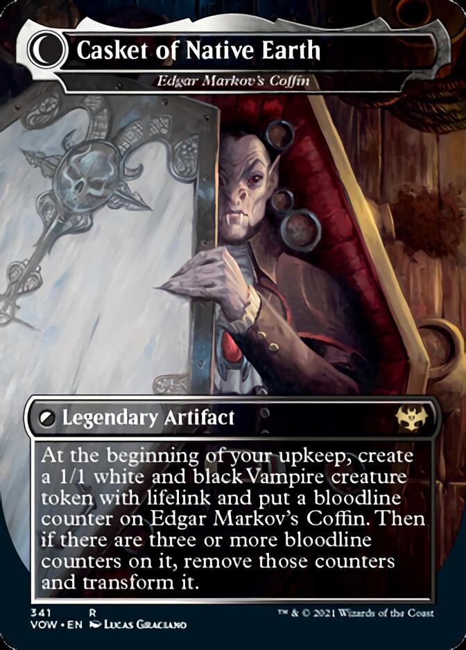 Edgar, Charmed Groom // Edgar Markov's Coffin - Dracula the Voyager // Casket of Native Earth [Innistrad: Crimson Vow] - Magic: The Gathering - Card Brawlers | Quebec | Canada |