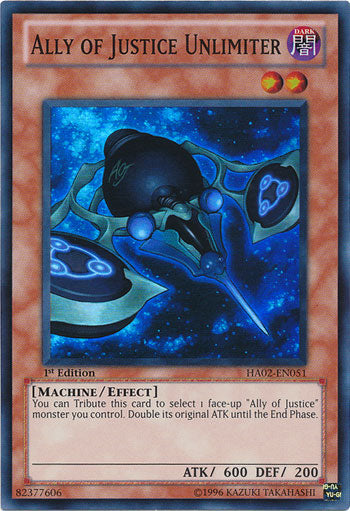 Ally of Justice Unlimiter [HA02-EN051] Super Rare - Yu-Gi-Oh! - Card Brawlers | Quebec | Canada |