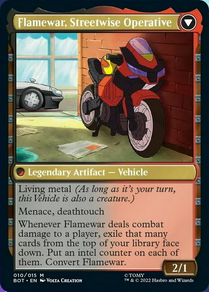 Flamewar, Brash Veteran // Flamewar, Streetwise Operative [Transformers] - Magic: The Gathering - Card Brawlers | Quebec | Canada |