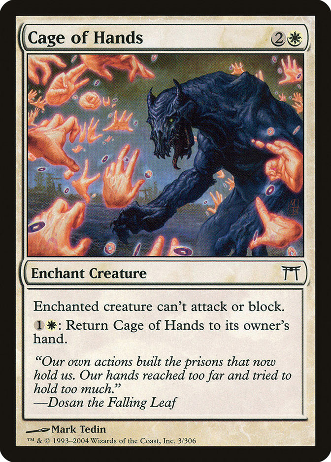 Cage of Hands [Champions of Kamigawa] - Magic: The Gathering - Card Brawlers | Quebec | Canada |