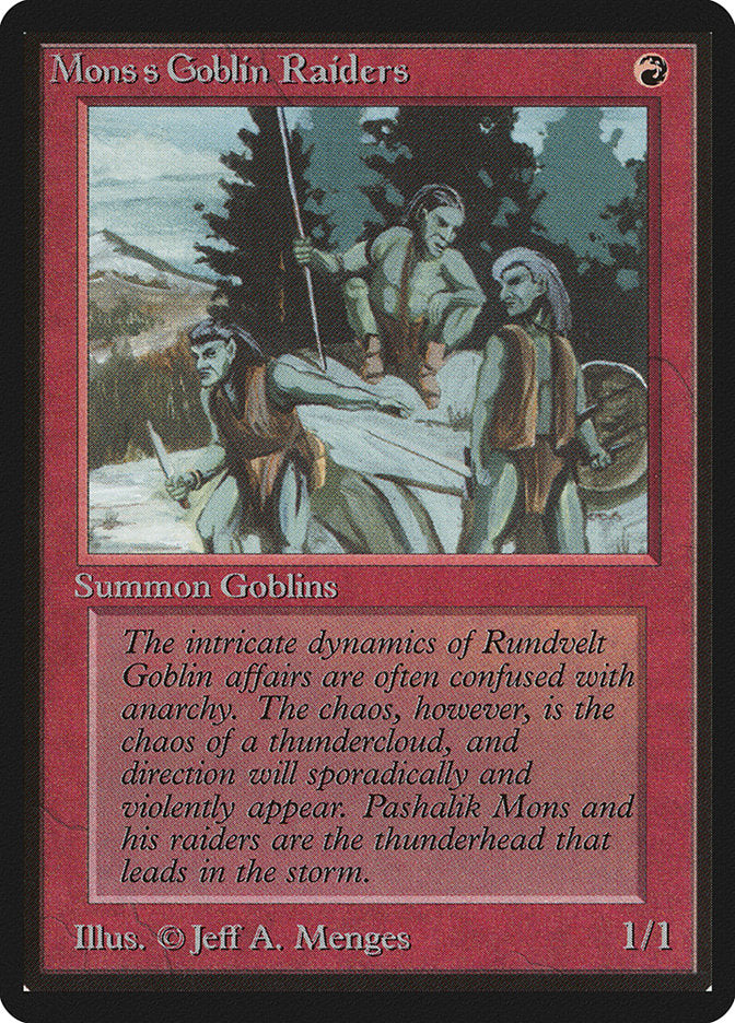 Mons's Goblin Raiders [Beta Edition] - Magic: The Gathering - Card Brawlers | Quebec | Canada |