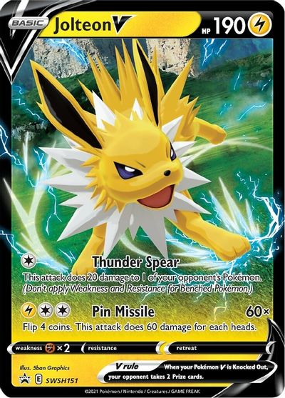 Jolteon V (SWSH151) [Sword & Shield: Black Star Promos] - Pokémon - Card Brawlers | Quebec | Canada |