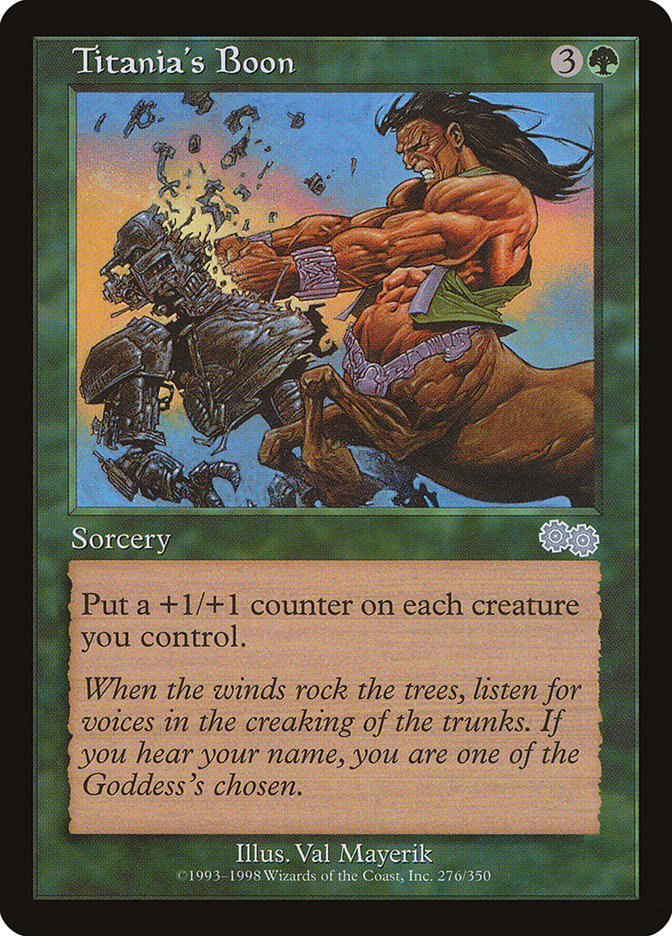 Titania's Boon [Urza's Saga] - Magic: The Gathering - Card Brawlers | Quebec | Canada |