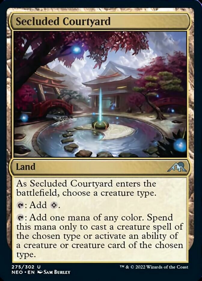 Secluded Courtyard [Kamigawa: Neon Dynasty] - Magic: The Gathering - Card Brawlers | Quebec | Canada |
