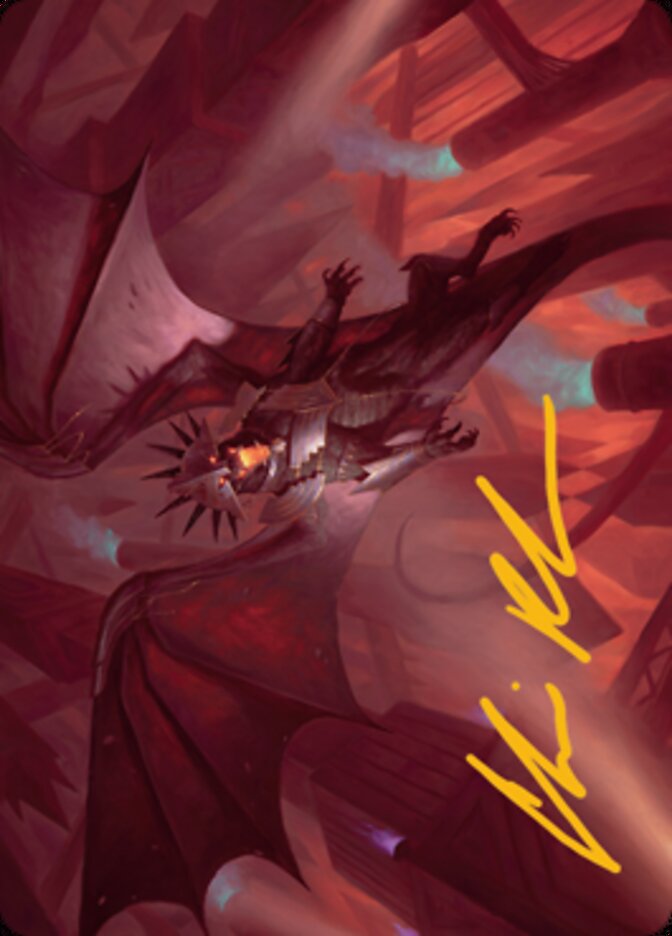Ziatora, the Incinerator Art Card (Gold-Stamped Signature) [Streets of New Capenna Art Series] - Magic: The Gathering - Card Brawlers | Quebec | Canada |