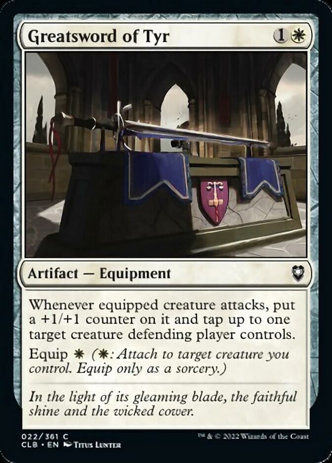 Greatsword of Tyr [Commander Legends: Battle for Baldur's Gate] - Magic: The Gathering - Card Brawlers | Quebec | Canada |