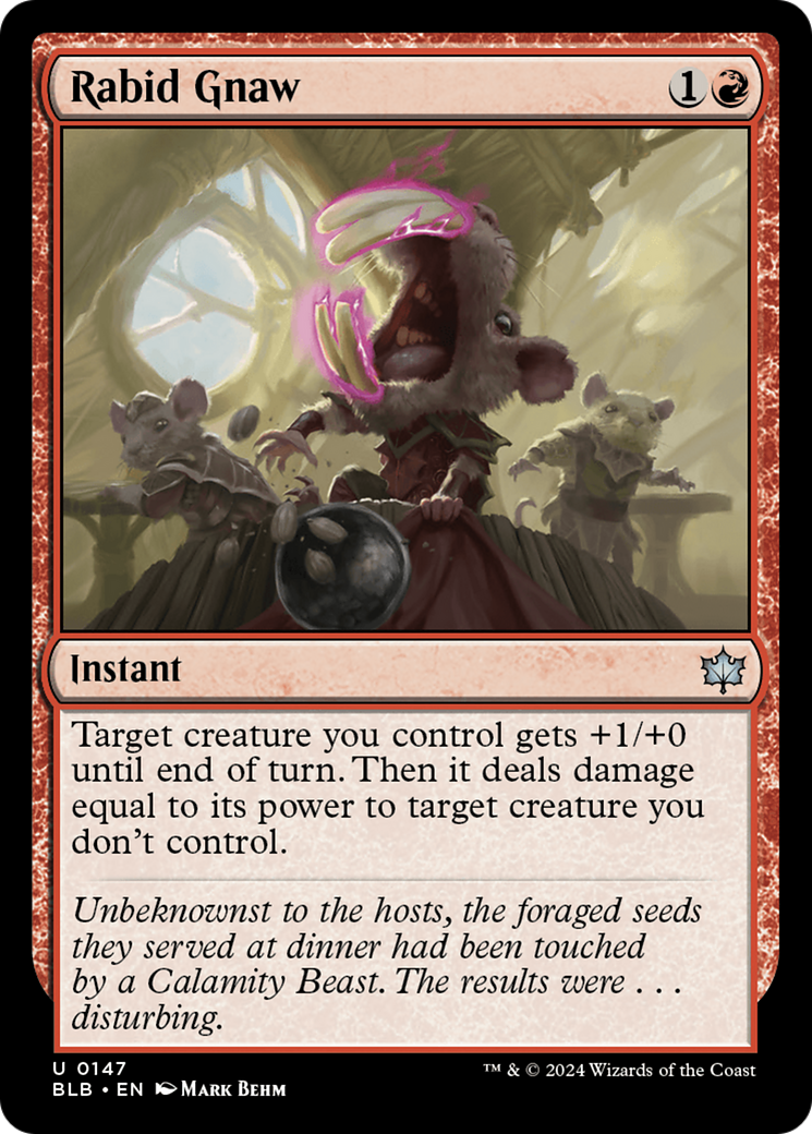 Rabid Gnaw [Bloomburrow] - Magic: The Gathering - Card Brawlers | Quebec | Canada |