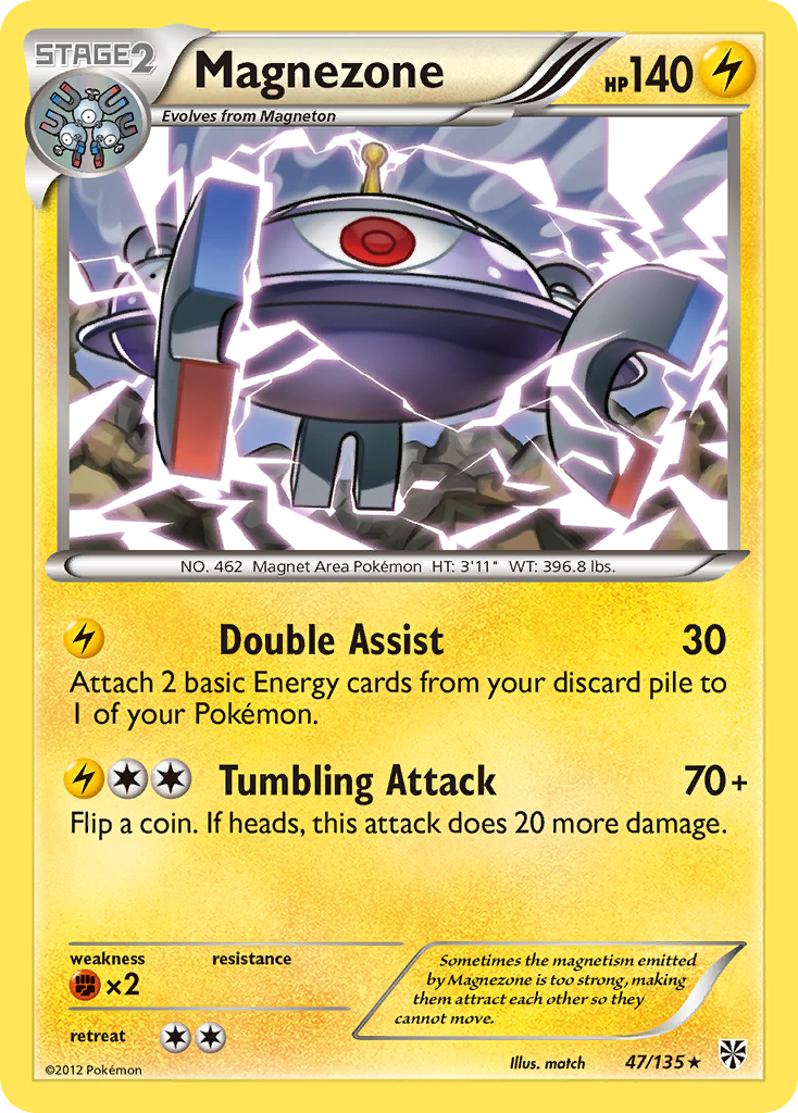 Magnezone (47/135) [Black & White: Plasma Storm] - Pokémon - Card Brawlers | Quebec | Canada |