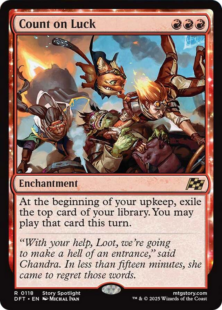 Count on Luck [Aetherdrift] - Magic: The Gathering - Card Brawlers | Quebec | Canada |