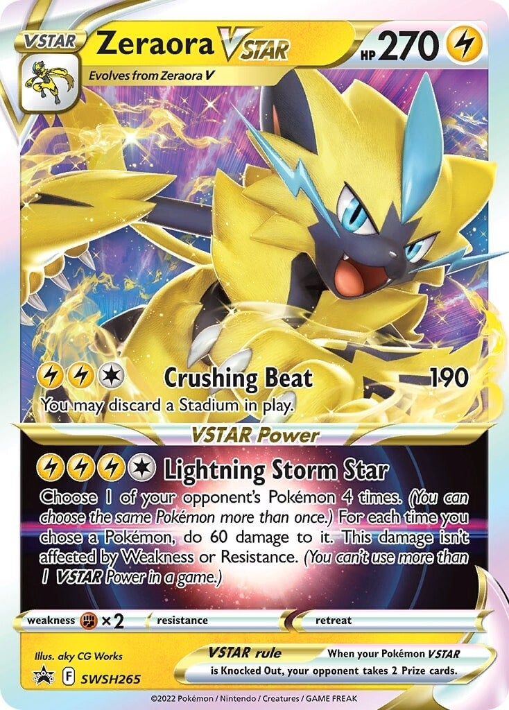 Zeraora VSTAR (SWSH265) (Jumbo Card) [Sword & Shield: Black Star Promos] - Pokémon - Card Brawlers | Quebec | Canada |