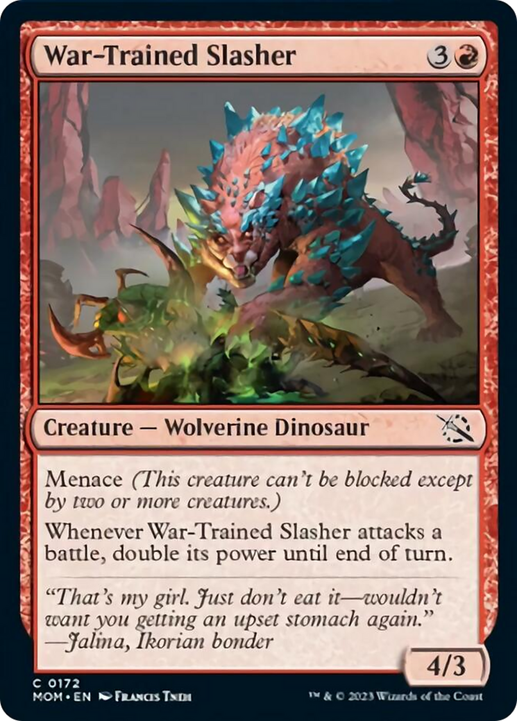 War-Trained Slasher [March of the Machine] - Magic: The Gathering - Card Brawlers | Quebec | Canada |