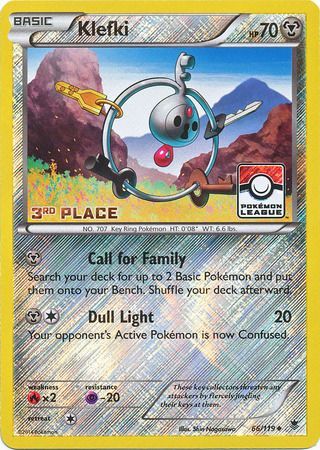 Klefki (66/119) (League Promo 3rd Place) [XY: Phantom Forces] - Pokémon - Card Brawlers | Quebec | Canada |
