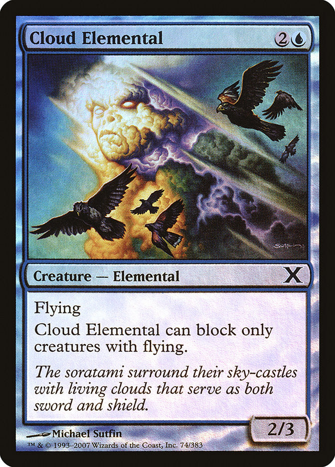 Cloud Elemental (Premium Foil) [Tenth Edition] - Magic: The Gathering - Card Brawlers | Quebec | Canada |