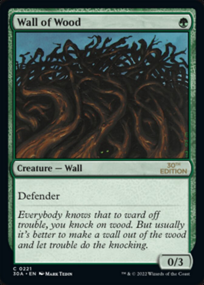 Wall of Wood [30th Anniversary Edition] - Magic: The Gathering - Card Brawlers | Quebec | Canada |