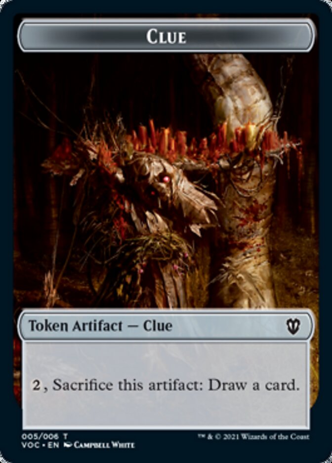 Angel // Clue Double-Sided Token [Innistrad: Crimson Vow Commander Tokens] - Magic: The Gathering - Card Brawlers | Quebec | Canada |
