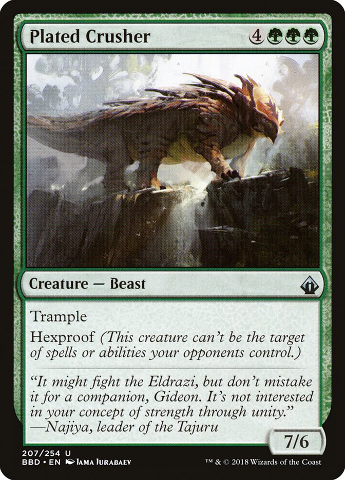 Plated Crusher [Battlebond] - Magic: The Gathering - Card Brawlers | Quebec | Canada |