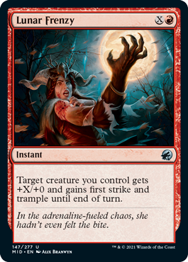 Lunar Frenzy [Innistrad: Midnight Hunt] - Magic: The Gathering - Card Brawlers | Quebec | Canada |