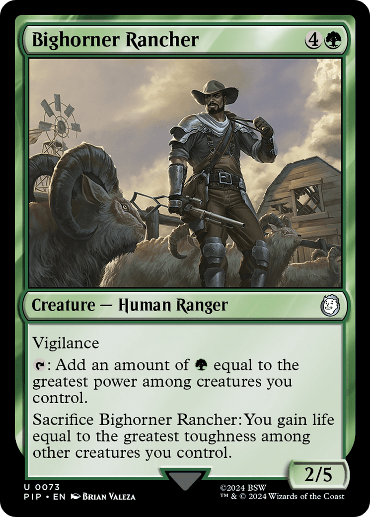Bighorner Rancher [Fallout] - Card Brawlers