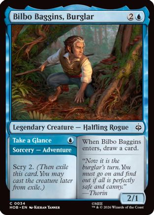Bilbo Baggins, Burglar (HOB-034) - The Hobbit - Card Brawlers