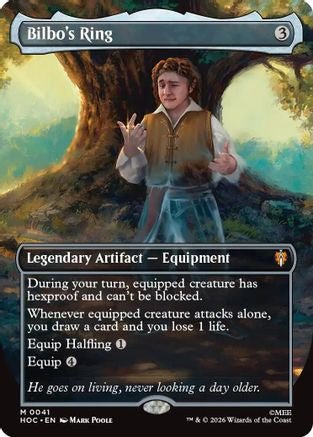 Bilbo's Ring (Borderless) (HOC-041) - The Hobbit: Eternal-Legal Foil - Card Brawlers