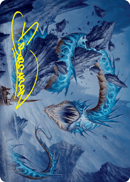 Biolume Serpent Art Card (Gold - Stamped Signature) [Innistrad: Crimson Vow Art Series] - Card Brawlers