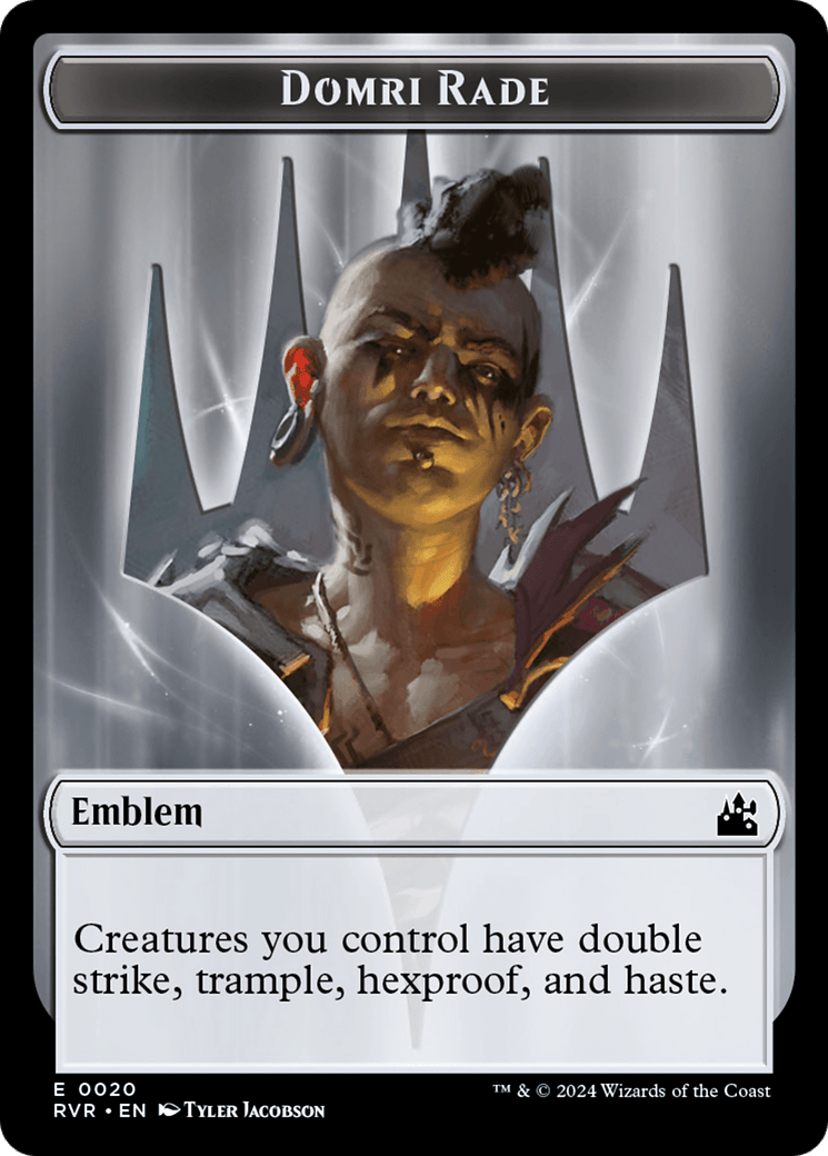 Bird // Emblem - Domri Rade Double - Sided Token [Ravnica Remastered Tokens] - Card Brawlers