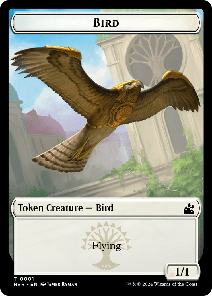 Bird // Emblem - Domri Rade Double - Sided Token [Ravnica Remastered Tokens] - Card Brawlers