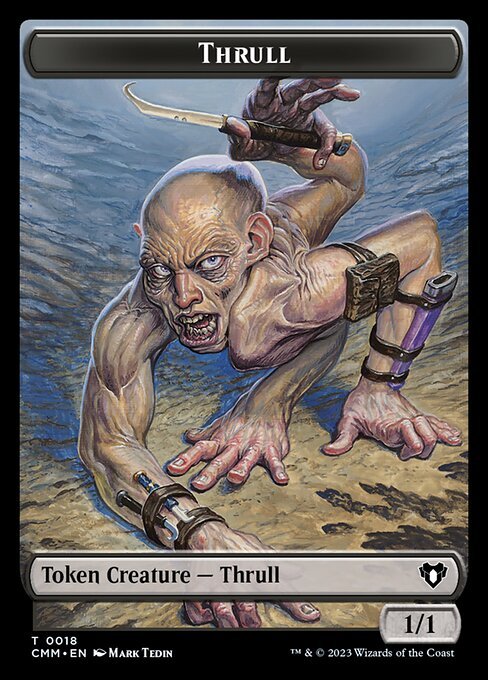 Bird // Thrull Double - Sided Token [Commander Masters Tokens] - Card Brawlers