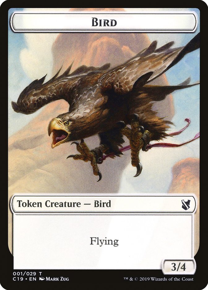 Bird Token (001/029) [Commander 2019 Tokens] - Card Brawlers