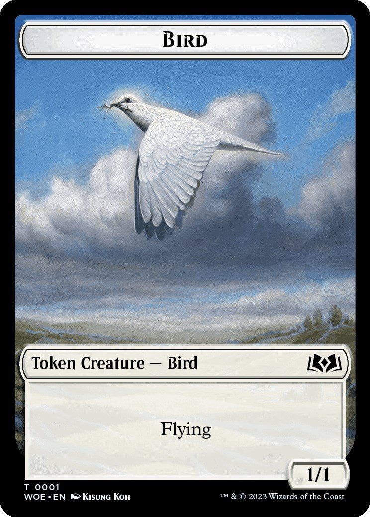Bird Token [Wilds of Eldraine Tokens] - Card Brawlers