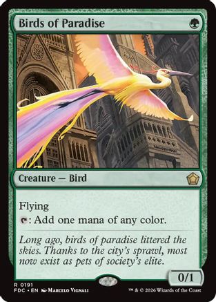 Birds of Paradise (FDC-191) - Commander: Foundations - Card Brawlers